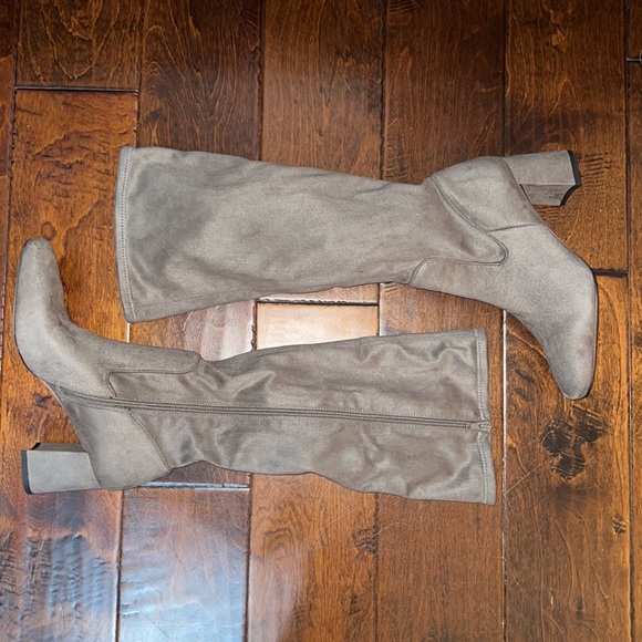 Nordstrom Knee High Suede Sock Boots - Picture 9 of 11